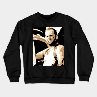 Bruce Willis - Vector Art Crewneck Sweatshirt